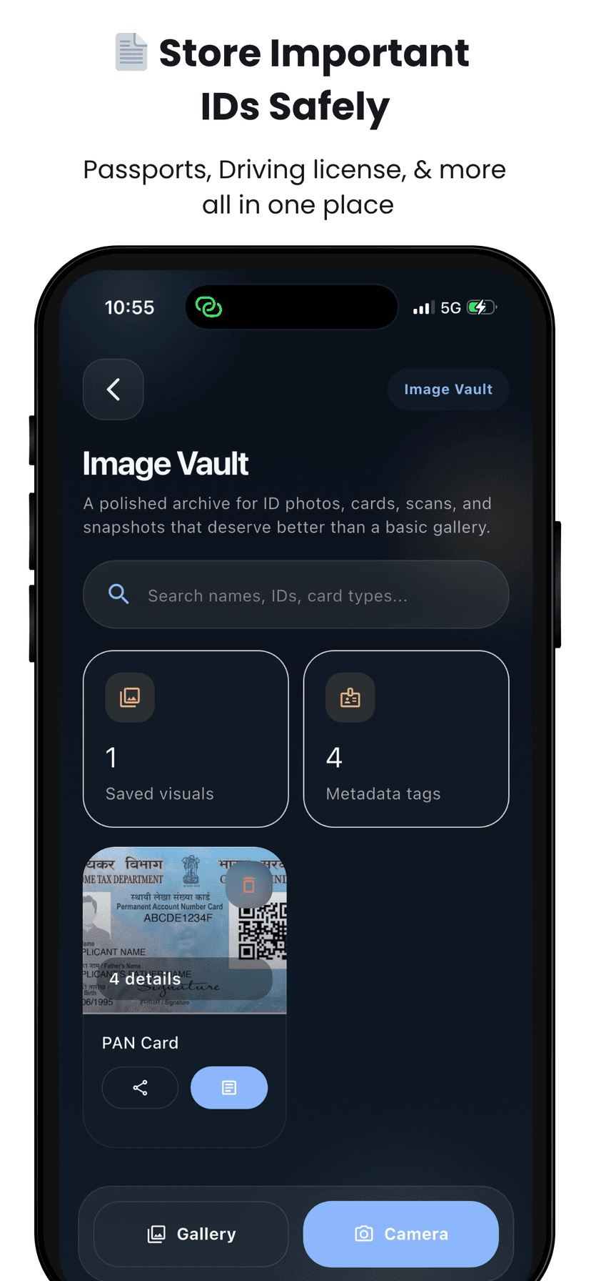 DocVault image vault screen
